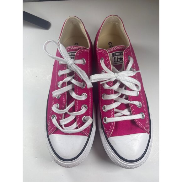 Converse All Star Pink Canvas Low-Top Sneakers Womens Size 5 US - Picture 1 of 5